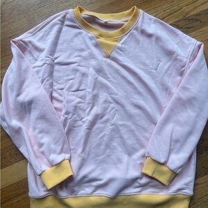 Pink and Yellow Sweatshirt